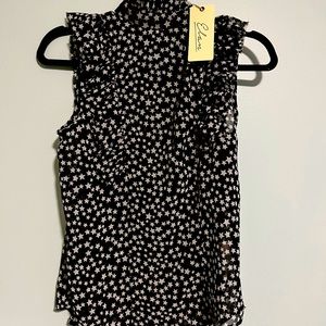Elan blouse, Small, Ruffles, NWT